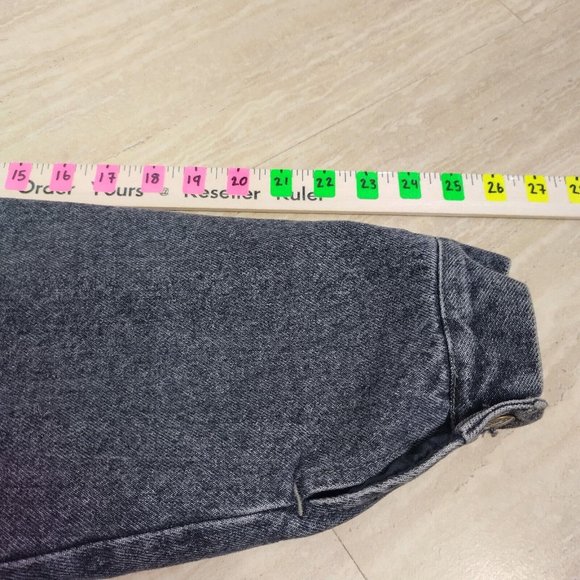 Vintage Armani Jeans Denim Jacket  Mens 34 Gray Acidwash Made in Italy - Picture 6 of 16